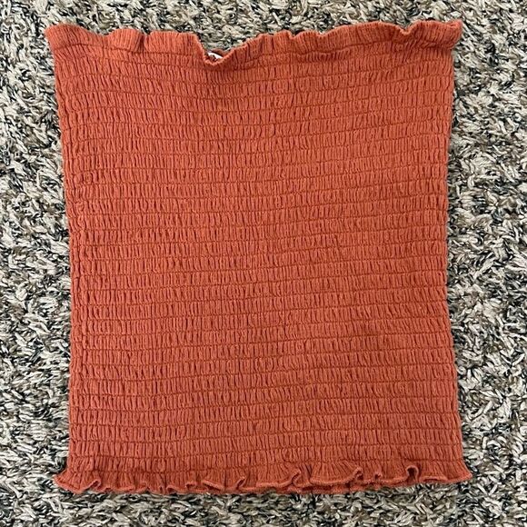 Love tree orange crop top large womens shirt - Picture 2 of 4